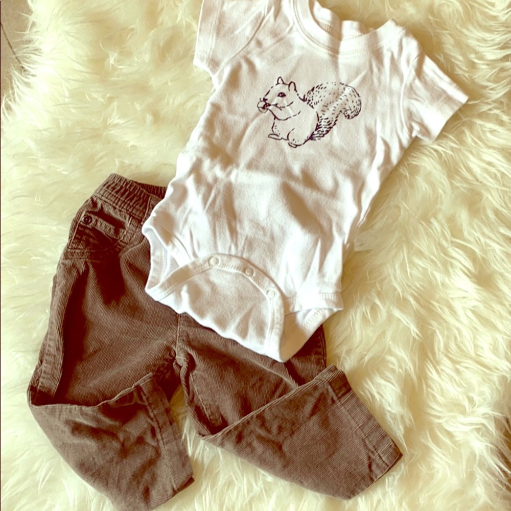 Baby Boy Fall Outfit 🐿